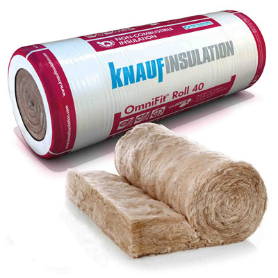 Knauf Insulation OmniFit Loft Insulation Roll 100 x 1200mm x 6.80m (8.16m2)