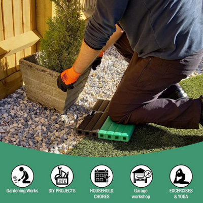 Kneeling Pads for Gardening 40 x 30 x 4cm Knee Pads Work Garden Kneeler Seat with Handles Ultra-Thick and Durable Multipurpose - 5