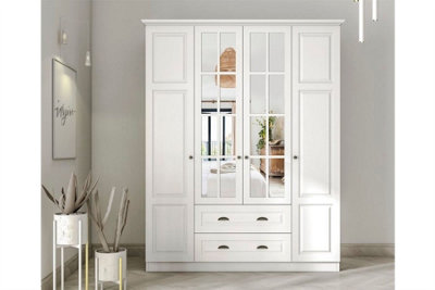 Armoire closet store with drawers