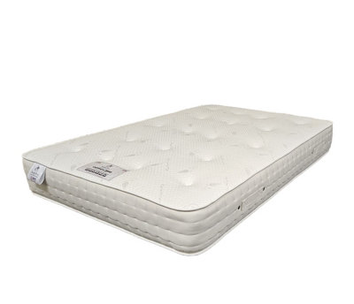 Knight Sleep Cashmere 2000 Silk Pocket Spring Medium Firm Natural Mattress With Edge Support Double Mattress - 4FT6