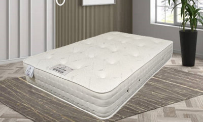 Knight Sleep Natural Cashmere 1000 Pocket Mattress Built with Extra Hybrid Support Features Double Mattress - 4FT6