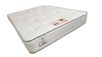 Knight Sleep Premium Hybrid 25 cm Deep Bonnell Sprung Memory Tufted Dual Sided Double Mattress - 4FT6