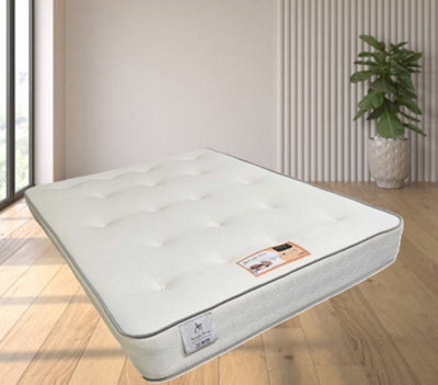 Knight Sleep Premium Hybrid 25 cm Deep Bonnell Sprung Memory Tufted Dual Sided Small Double Mattress - 4FT