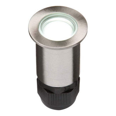 Knightsbridge 4IPW IP67 Small Stainless Steel Ground Fitting 4 x White LED