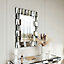 Knightsbridge Silver Rectangle Mirror and Console 2 Piece Set