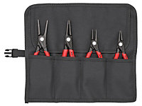 Knipex 00 19 57 Precision Circlip Pliers Set in Roll, 4 Piece KPX001957