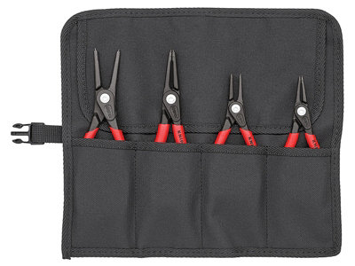 Knipex 00 19 57 Precision Circlip Pliers Set in Roll, 4 Piece KPX001957