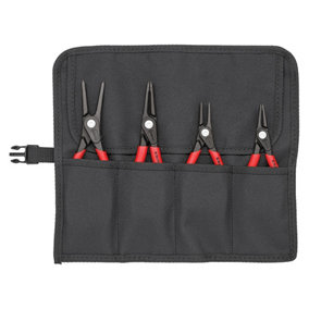 Knipex 00 19 57 Precision Circlip Pliers Set in Roll, 4 Piece KPX001957
