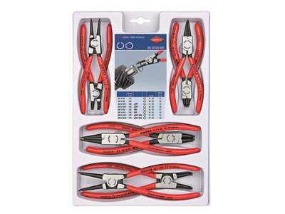 Knipex 00 20 04 V01 Circlip Plier Set 8 Piece KPX002004V01