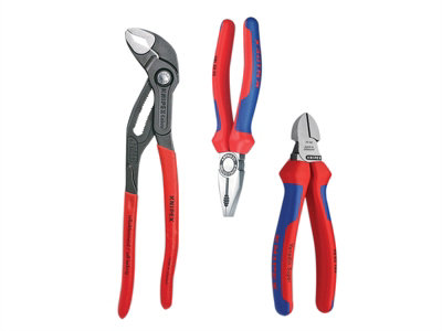 KNIPEX 00 20 09 V01 Kit de pinzas bestseller 3 piezas – KNIPEX STORE MÉXICO