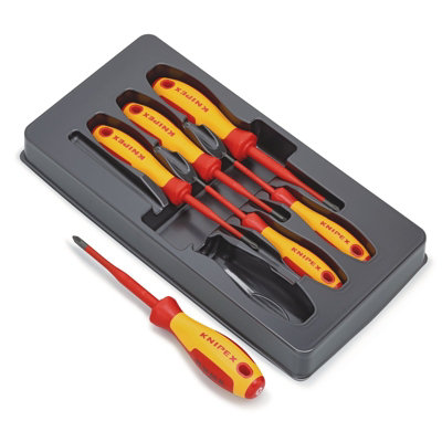 KNIPEX 00 20 12 V03 VDE Insulated Phillips/Pozidriv Screwdriver Set  28015