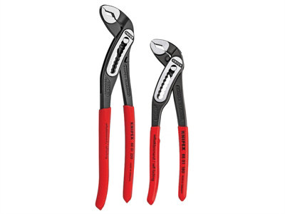 Knipex 00 31 20 V02 Alligator Water Pump Pliers Set of 2 (180mm & 250mm) KPX003120V02