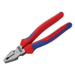 Knipex 02 02 180 SB High Leverage Combination Pliers Multi-Component Grip 180mm (7in) KPX0202180