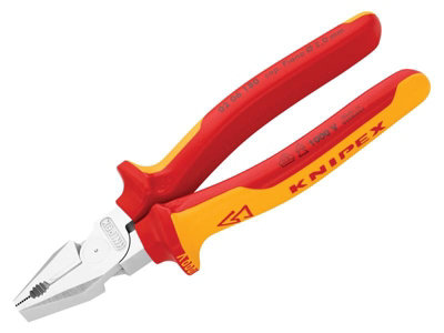 Knipex 02 06 180 SB VDE High Leverage Combination Pliers 180mm KPX0206180