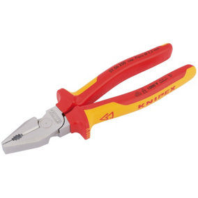 Knipex 02 06 200 Fully Insulated High Leverage Combination Pliers, 200mm 59818