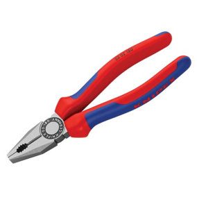 Knipex 03 02 180 SB Combination Pliers Multi-Component Grip 180mm (7in) KPX0302180
