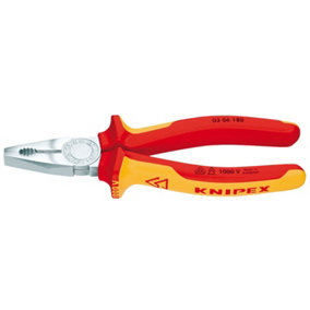 Knipex 03 06 180 SBE Fully Insulated Combination Pliers, 180mm 81204