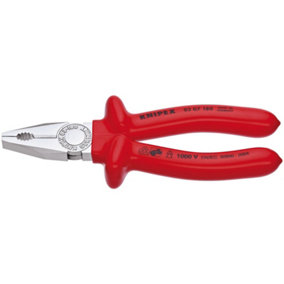 Knipex 03 07 180 Fully Insulated S Range Combination Pliers, 180mm 21452