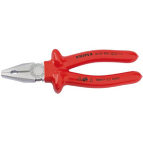 Knipex 03 07 200 Fully Insulated S Range Combination Pliers, 200mm 21453