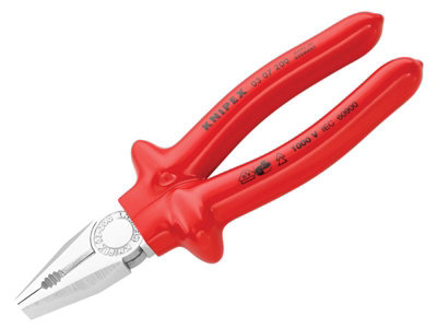 Knipex 03 07 200 VDE Combination Pliers Dipped Handles 200mm KPX0307200