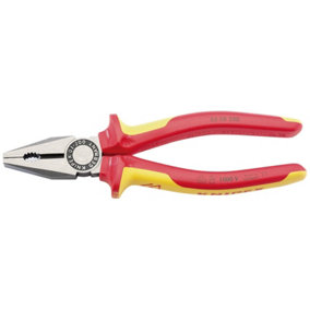 Knipex 03 08 200UKSBE VDE Fully Insulated Combination Pliers, 200mm 31920
