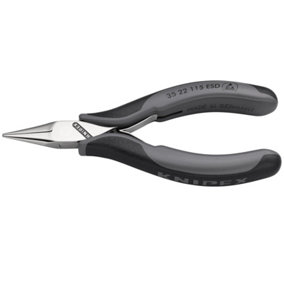 Knipex 115mm Flat Round Jaw Electrostatic Pliers 37067