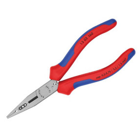 Knipex 13 02 160 SB 4-in-1 Electrician's Pliers Multi-Component Grip 160mm (6.1/4in) KPX1302160