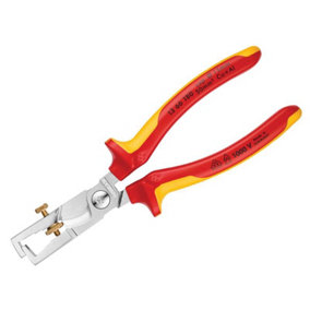 Knipex 13-66-180 SB VDE StriX Insulation Stripper with Cable Shears 180mm KPX1366180