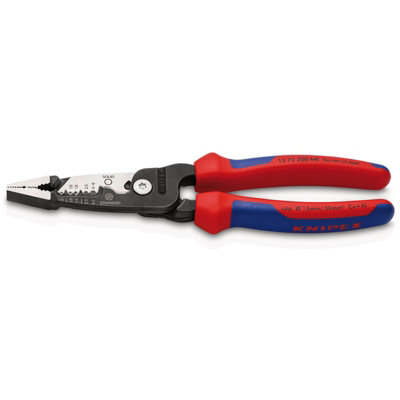 KNIPEX 13 72 200 ME Wire Stripper metric version with multi-component grips black atramentized 200mm 13191