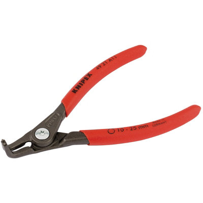 Knipex 130mm90deg External Straight Tip Circlip Pliers 10 - 25mm Capacity 75094