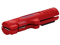 Knipex 16 64 125 SB Stripping Tool For Flat/Round Cable KPX1664125SB