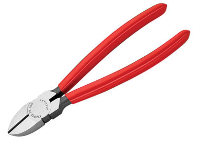 KNIPEX 180mm Diagonal Cutters with PVC Grip for Precision Cutting