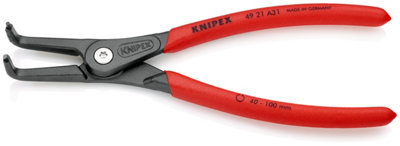 Knipex 210mm90deg External Straight Tip Circlip Pliers 40 - 100mm Capacity 75096