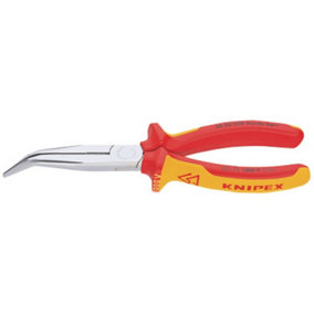 Knipex 26 26 200SB Angled Long Nose Pliers, 200mm 34056
