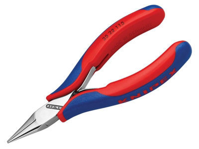 Knipex 35 22 115 SB Electronics Half Round Jaw Pliers Multi-Component Grip 115mm KPX3522115