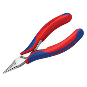 Knipex 35 22 115 SB Electronics Half Round Jaw Pliers Multi-Component Grip 115mm KPX3522115