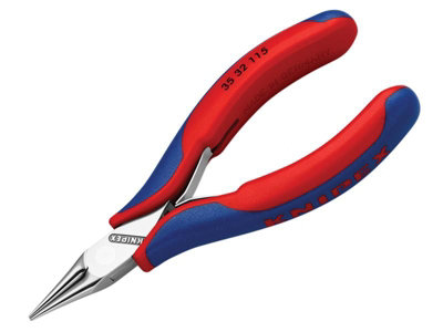 Knipex 35 32 115 SB Electronics Round Jaw Pliers Multi-Component Grip 115mm KPX3532115