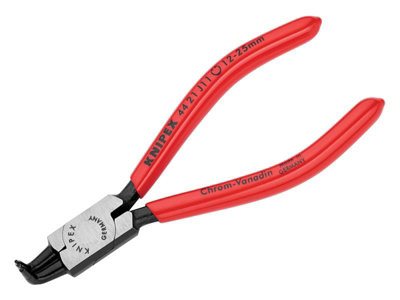 Knipex 44 23 J11 Circlip Pliers - 12-25mm Internal, 90° Angled Tips, Chrome Plated With Plastic Handles - View #4