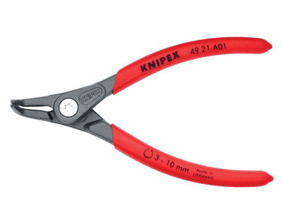 Knipex 49 21 A01 SB Precision Circlip Pliers External 90 Bent Tip 3-10mm A01 KPX4921A01