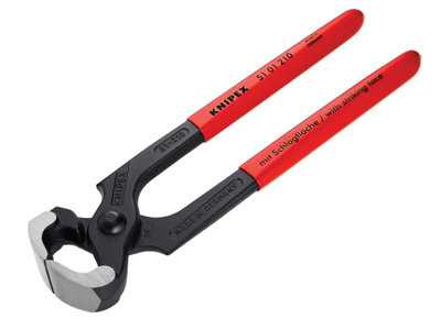 Knipex 51 01 210 SB Hammerhead Style Carpenter's Pincers PVC Grip 210mm (8.1/4in) KPX5101210