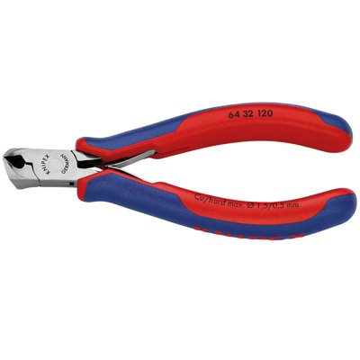 KNIPEX 64 32 120 Electronics End Cutting Nipper with multi-component grips, 120mm 27716