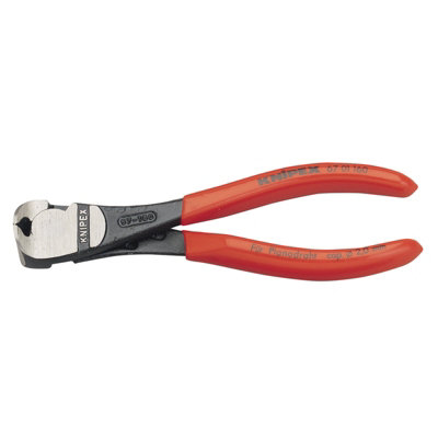 KNIPEX 67 01 160 SBE High Leverage End Cutting Nippers, 160mm 81709