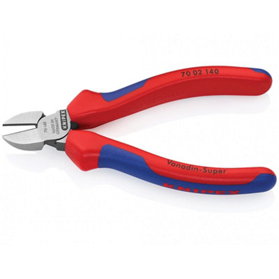 Knipex 70 02 Series Diagonal Cutters, Multi-component Grip Multi Colour ...