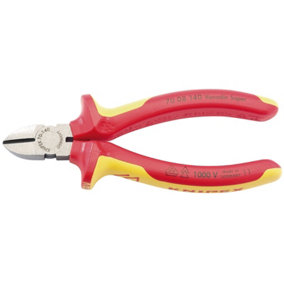 Knipex 70 08 140UKSBE VDE Fully Insulated Diagonal Side Cutters, 140mm 31925