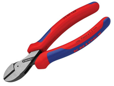 Knipex 73 02 160 SB X-Cut Compact Diagonal Cutters Multi-Component Grip 160mm (6.1/4in) KPX7302160