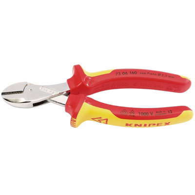 Knipex 73 06 160SB VDE ' x CUT' High Leverage Diagonal Side Cutters 25885