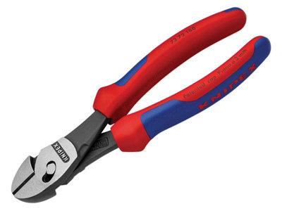 Knipex 73 72 180 BK Twinforce Side Cutter Multi-Component Grip 180mm (7in) KPX7372180