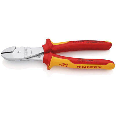 KNIPEX 74 06 200 SB VDE Insulated High Leverage Diagonal Cutter,  200mm 26789