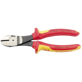 Knipex 74 08 180UKSBE VDE Fully Insulated High Leverage Diagonal Side Cutters, 180mm 31927