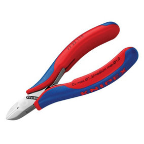 Knipex 77 22 115 SB Electronic Diagonal Cut Pliers - Round Non-Bevelled 115mm KPX7722115